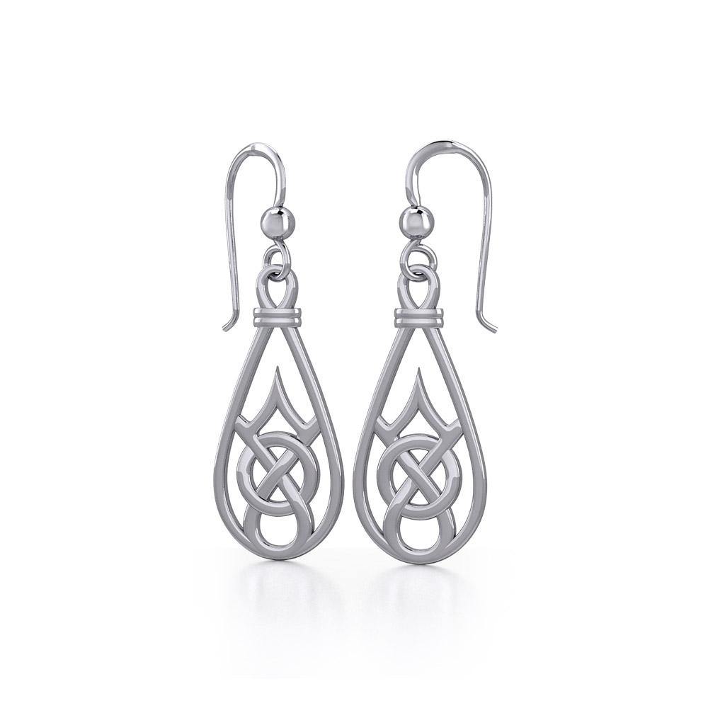 Celtic Knotwork Sterling Silver Earrings TE117