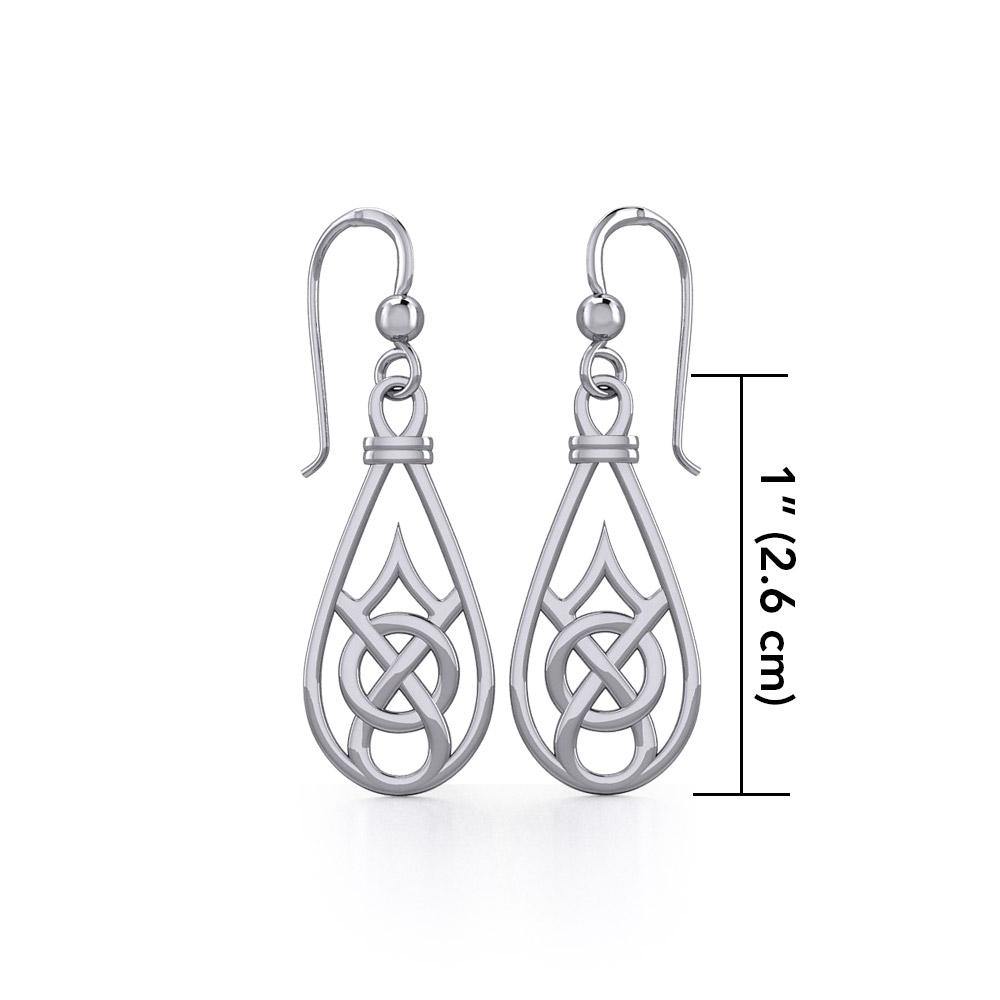 Celtic Knotwork Sterling Silver Earrings TE117