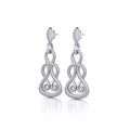 Celtic Knotwork Silver Earrings TE1188