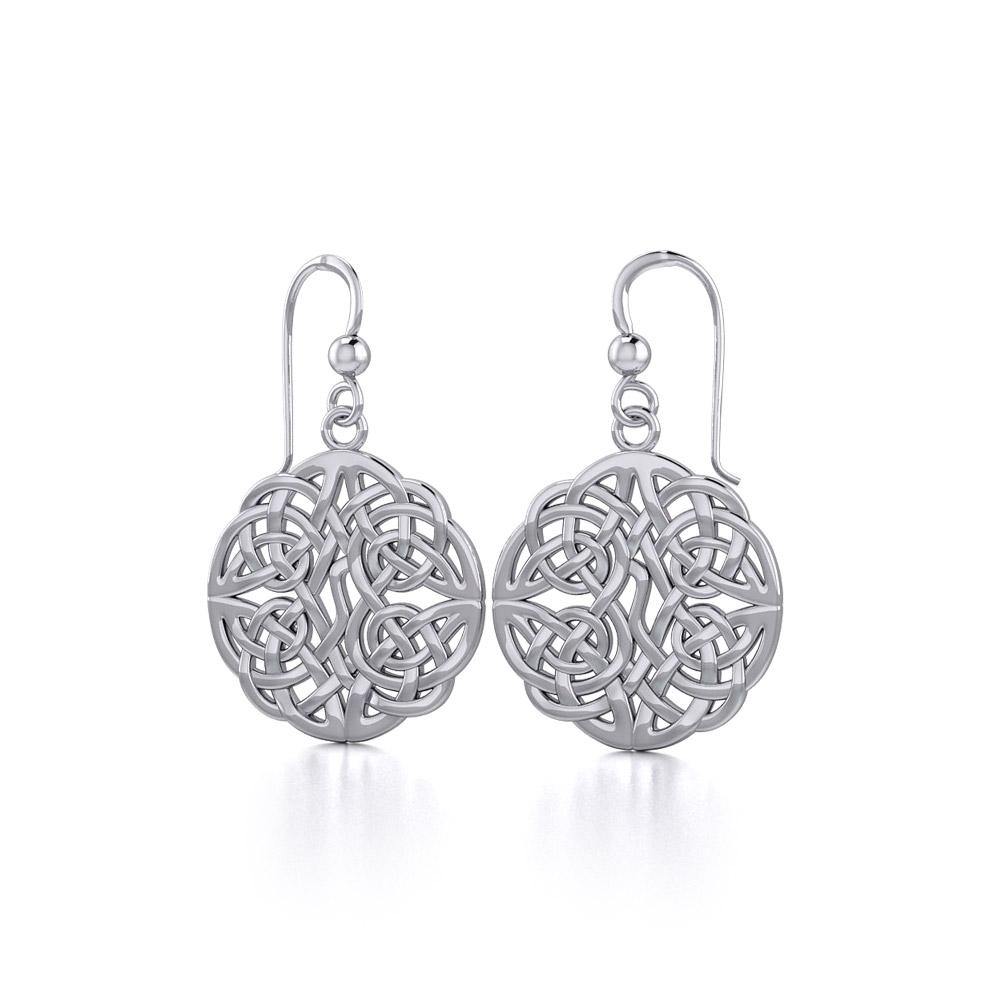 Celtic Knotwork Sterling Silver Earrings TE129