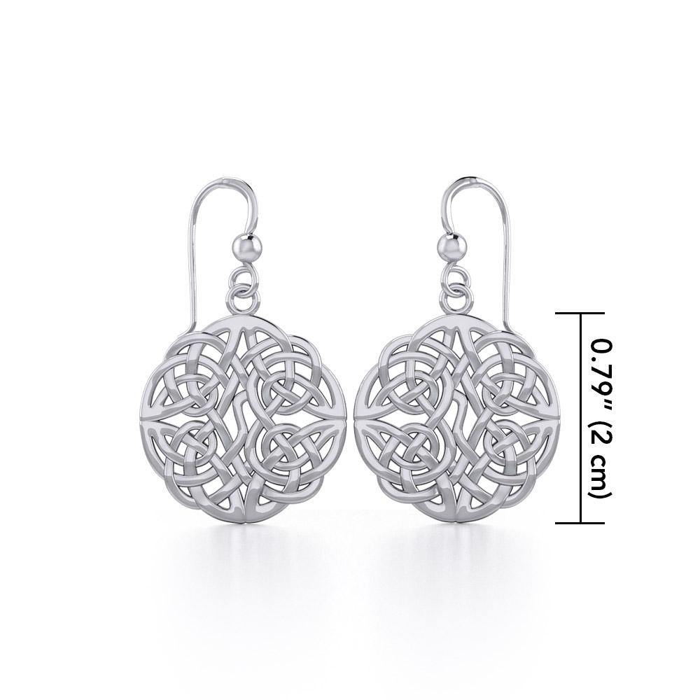 Celtic Knotwork Sterling Silver Earrings TE129