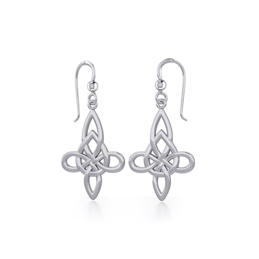Celtic Knotwork Sterling Silver Earrings TE191