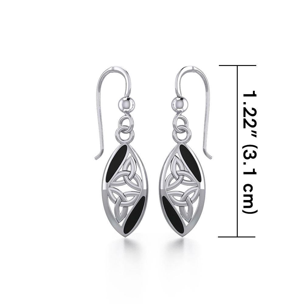 Celtic Trinity Knot Sterling Silver Earrings TE2006