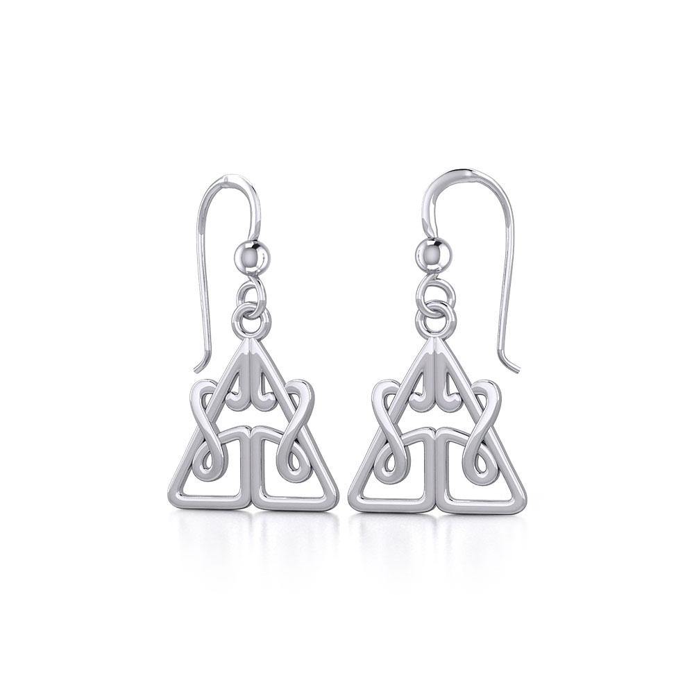 Celtic Knotwork Sterling Silver Earrings TE2061