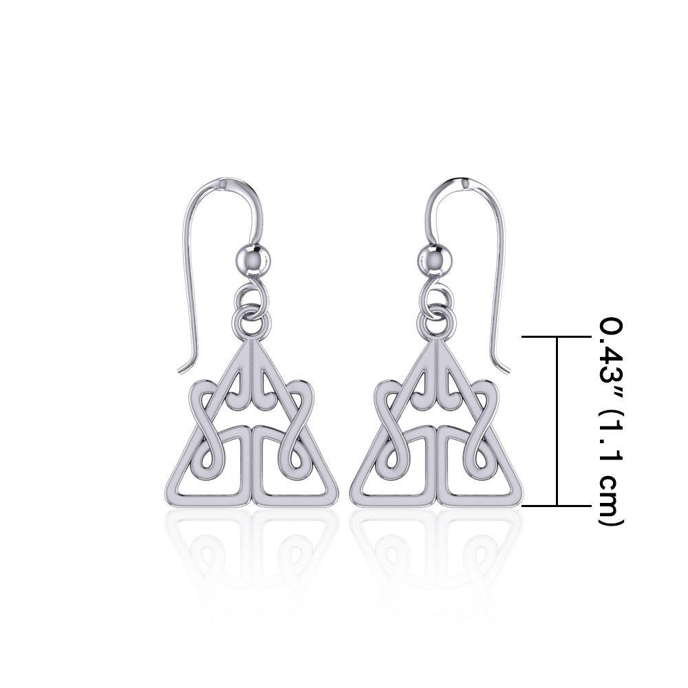 Celtic Knotwork Sterling Silver Earrings TE2061