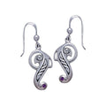 Celtic Knotwork Bird Sterling Silver Earrings TE2065