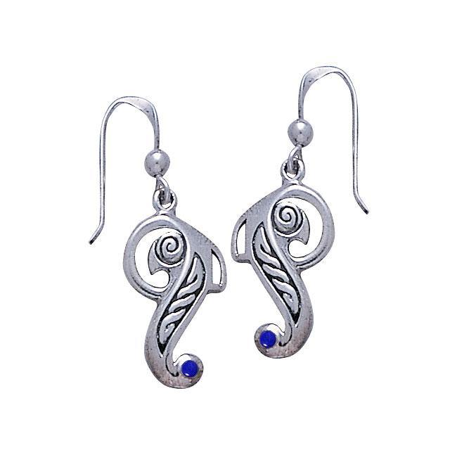 Celtic Knotwork Bird Sterling Silver Earrings TE2065