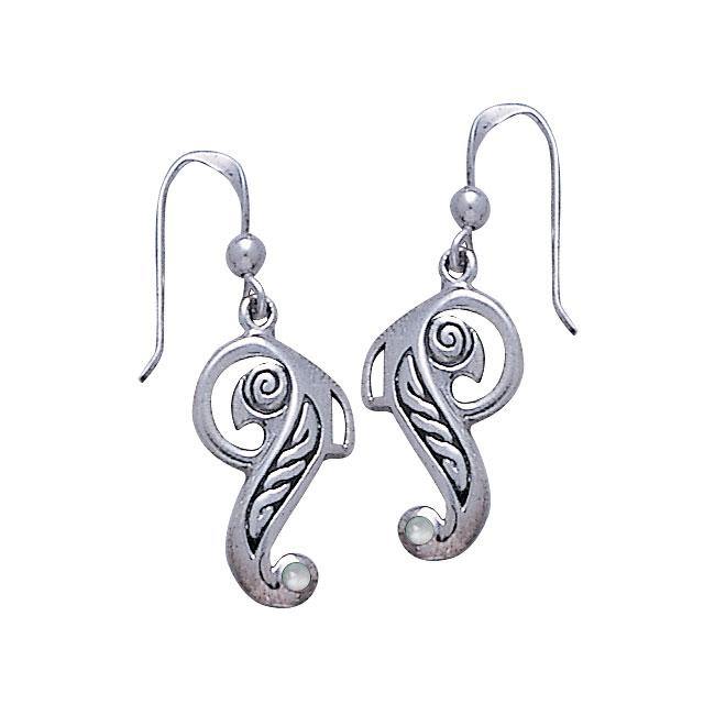 Celtic Knotwork Bird Sterling Silver Earrings TE2065