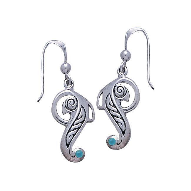 Celtic Knotwork Bird Sterling Silver Earrings TE2065