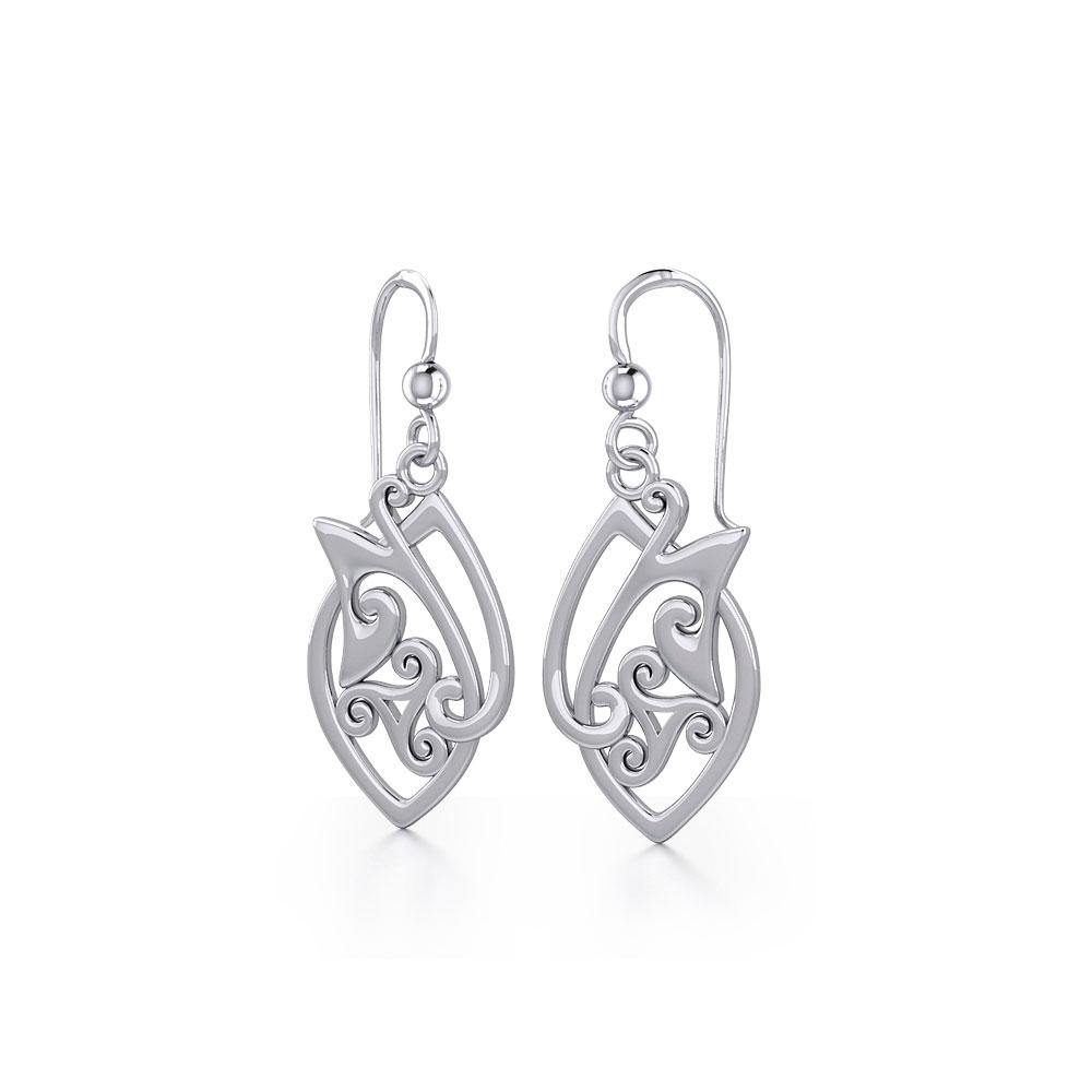 Celtic Knotwork Sterling Silver Earrings TE2071
