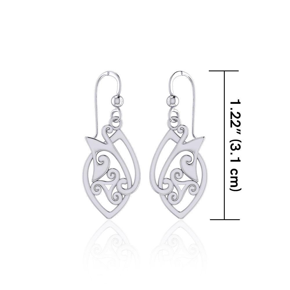 Celtic Knotwork Sterling Silver Earrings TE2071