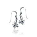 Celtic Single Spiral Sterling Silver Earrings TE2093