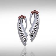 Celtic Knotwork Sterling Silver Post Earrings TE2135