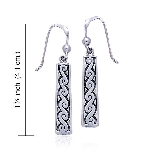 Celtic Spiral Sterling Silver Earrings TE2138