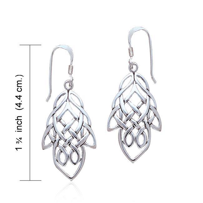 Celtic Knotwork Sterling Silver Earrings TE261