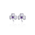 Shamrock Sterling Silver Post Earrings TE2791