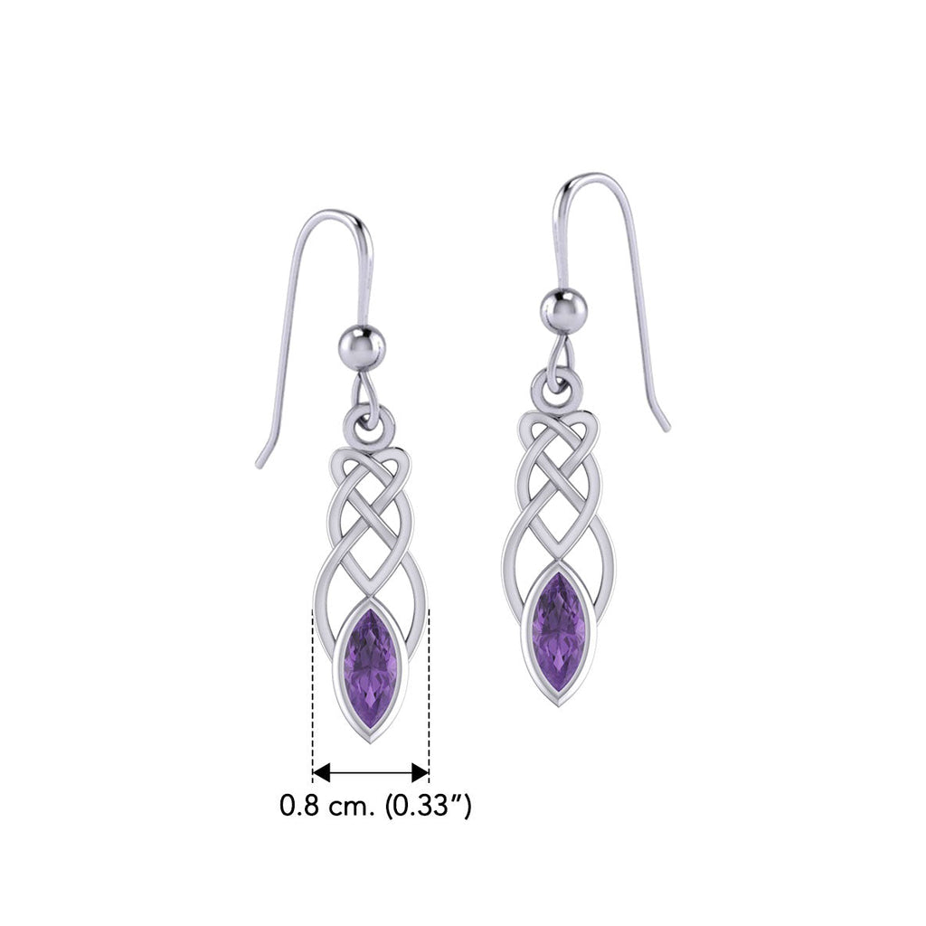 Celtic Knotwork Sterling Silver Earrings TE2866