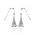 Celtic Knotwork Sterling Silver Dangle Earrings TE2870