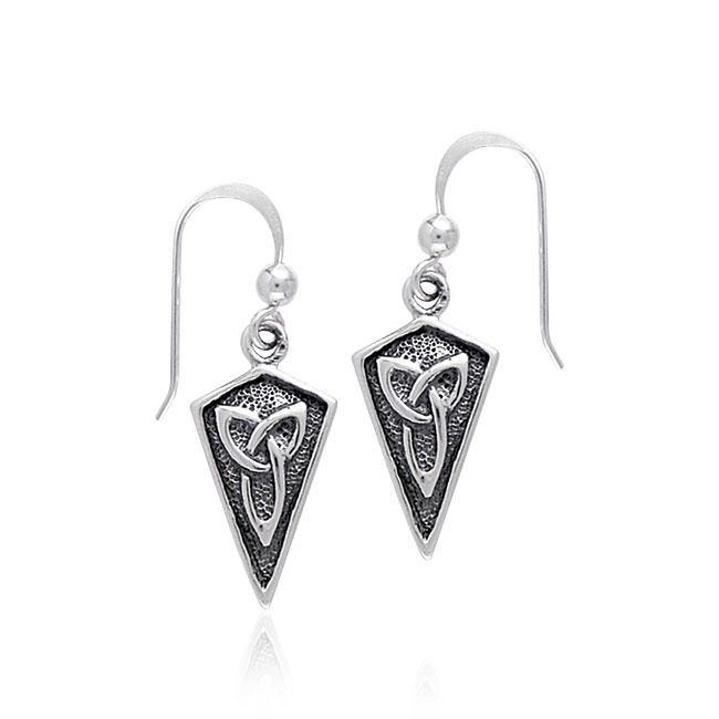 Celtic Trinity Sterling Silver Earrings TE2895