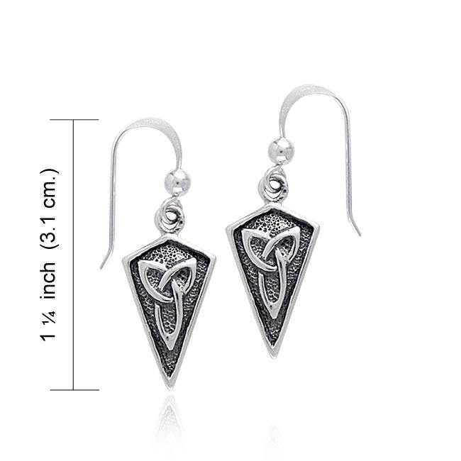 Celtic Trinity Sterling Silver Earrings TE2895