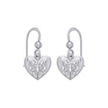 Eternal Heart Celtic Knots Sterling Silver Earrings TE2935