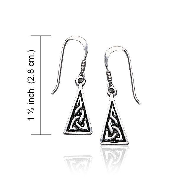 Celtic Knotwork Sterling Silver Earrings TE461