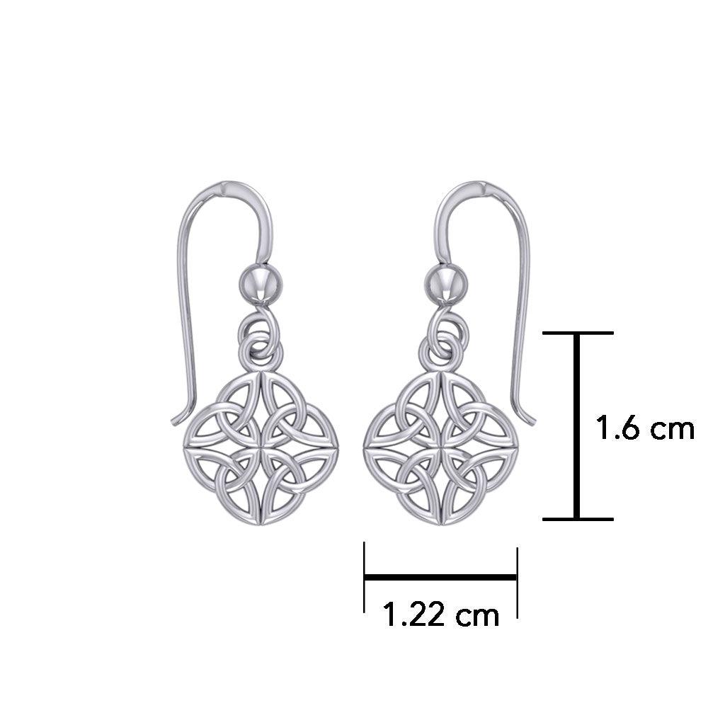 Celtic Knotwork Sterling Silver Earrings TE462