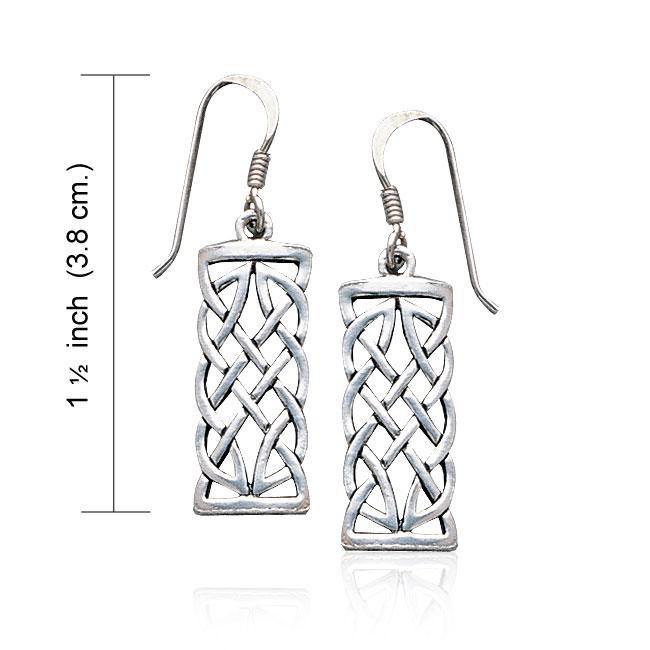 Celtic Knotwork Sterling Silver Earrings TE464