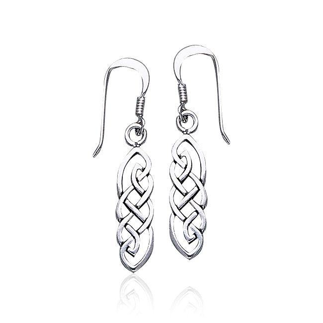 Celtic Knotwork Sterling Silver Earrings TE468