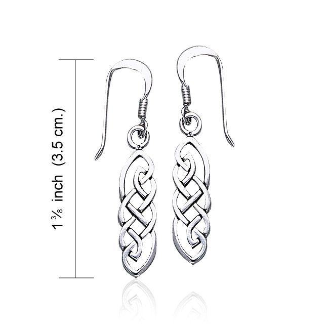 Celtic Knotwork Sterling Silver Earrings TE468