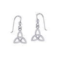 Celtic Knotwork Triquetra or Trinity Knot Sterling Silver Earrings TE659