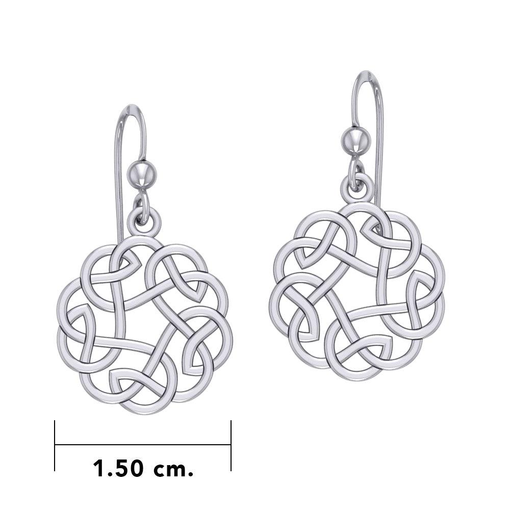 Celtic Knotwork Sterling Silver Earrings TE661