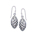 Charmed by the language of eternity ~ Celtic Knotwork Sterling Silver Dangle Earrings TE684