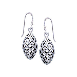 Charmed by the language of eternity ~ Celtic Knotwork Sterling Silver Dangle Earrings TE684 | Earrings | Wiccan Center