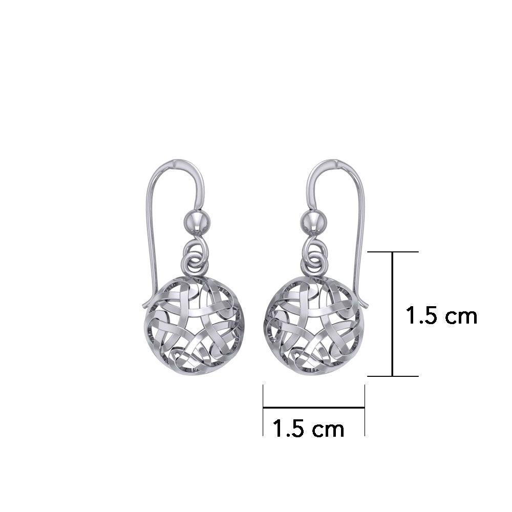 Celtic Knotwork Sterling Silver Earrings TE685