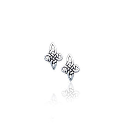 Celtic Knotwork Sterling Silver Post Earrings TE688 | Earrings | Wiccan Center