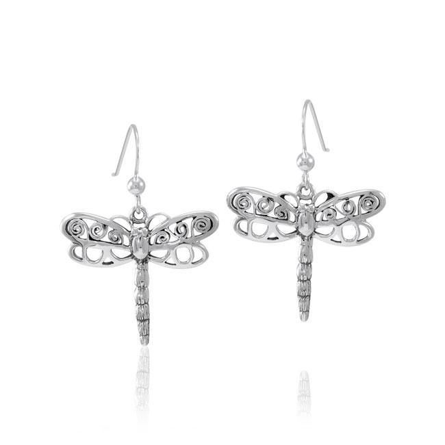Dragonfly Sterling Silver Earrings TE809