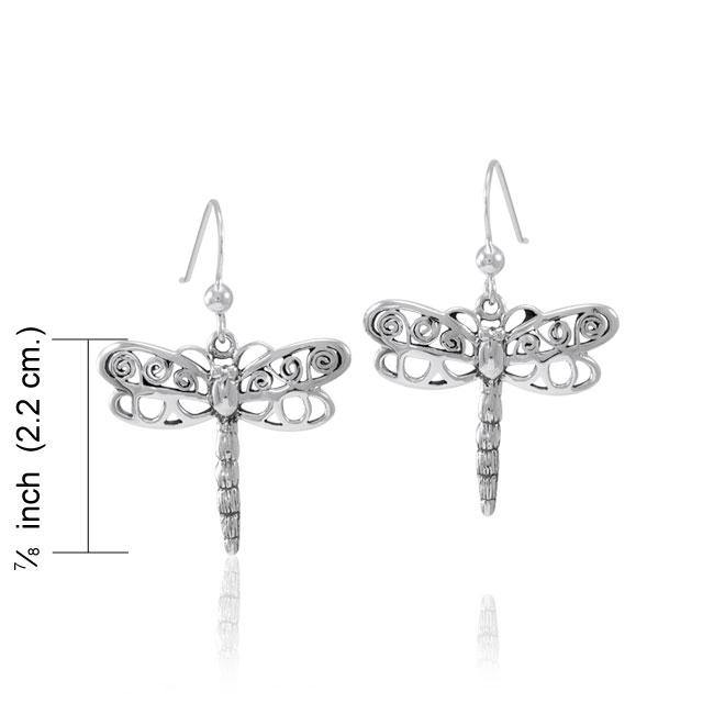 Dragonfly Sterling Silver Earrings TE809