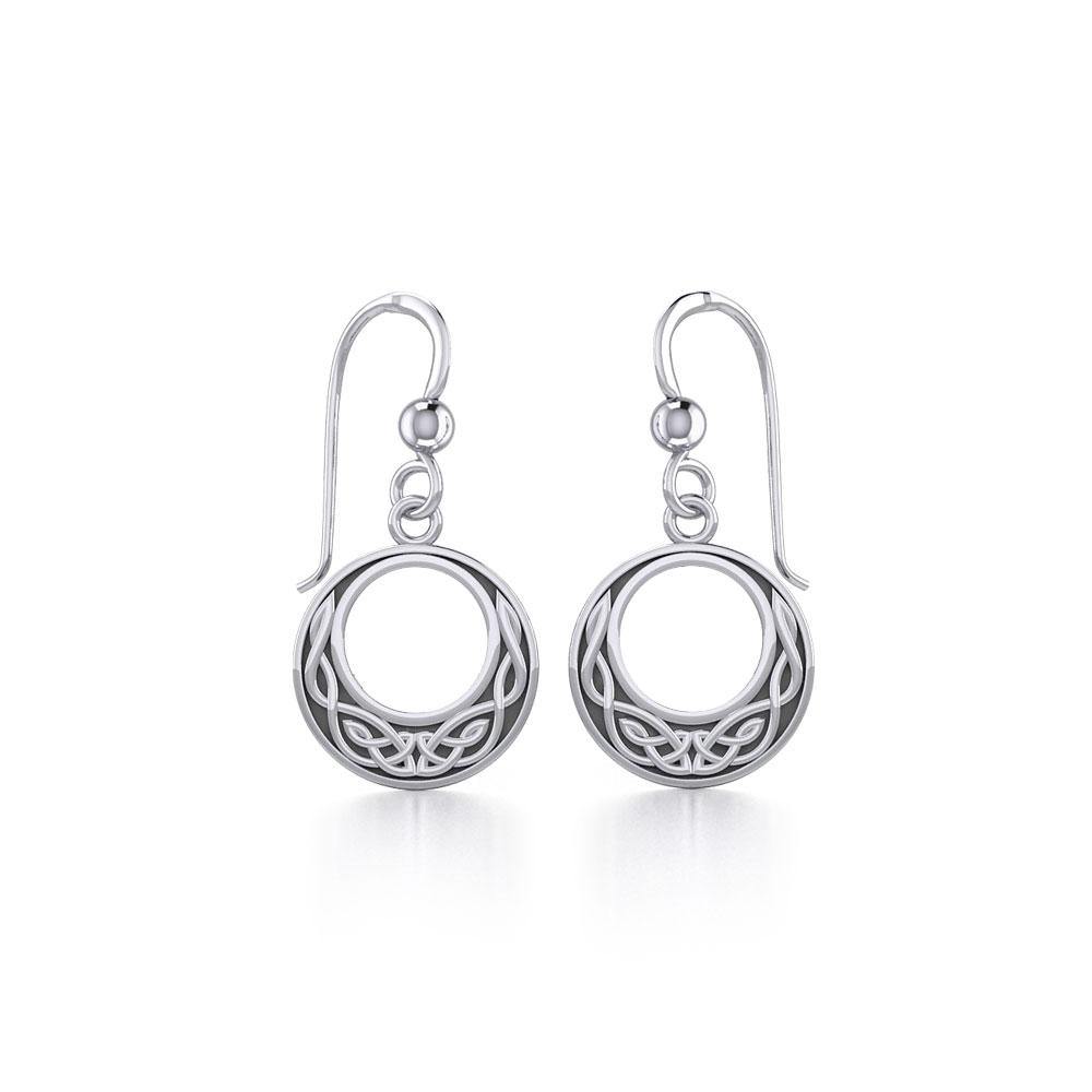 Celtic Knotwork Sterling Silver Earrings TE815