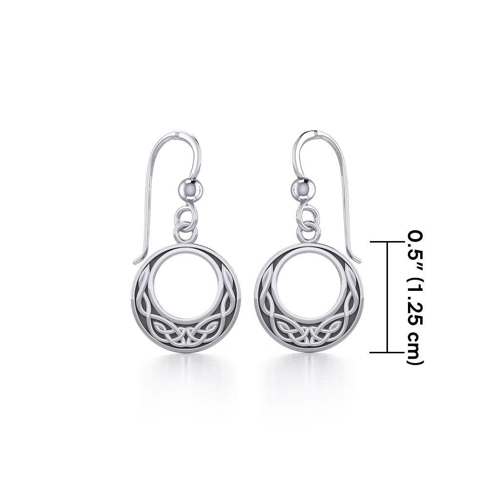 Celtic Knotwork Sterling Silver Earrings TE815