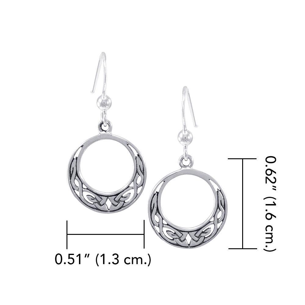 Celtic Knotwork Sterling Silver Earrings TE852