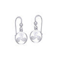 Celtic Threefold Sterling Silver Earrings TE854