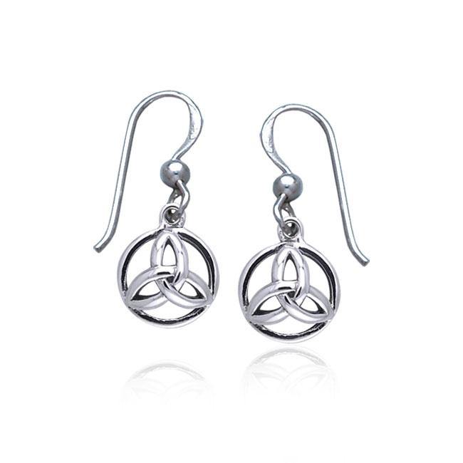 Celtic Triquetra Sterling Silver Earrings TER057
