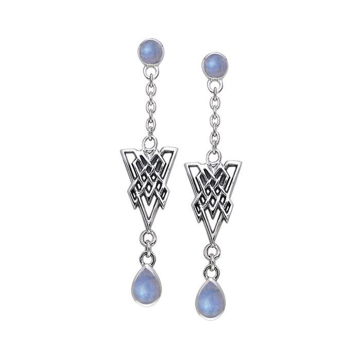 Celtic Knotwork Silver Earrings TER114