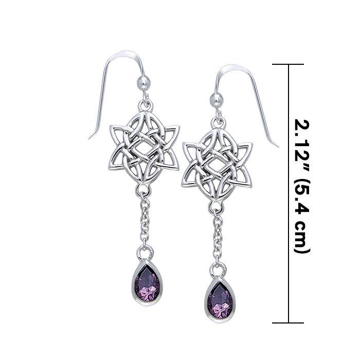 Celtic Knotwork Silver Earrings TER123