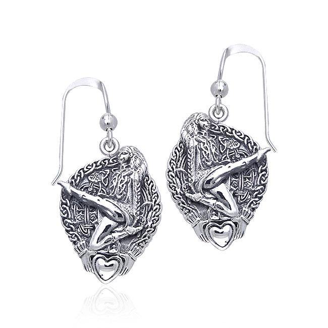 Celtic Knot Claddagh Irish Dancer Silver TER129