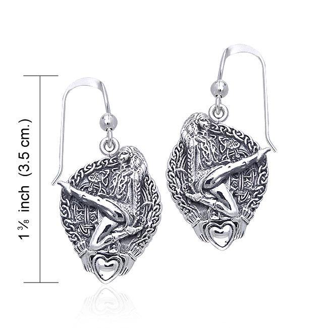 Celtic Knot Claddagh Irish Dancer Silver TER129