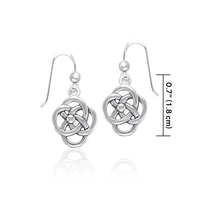 Spiral Celtic Contemporary Silver Earrings TER1318