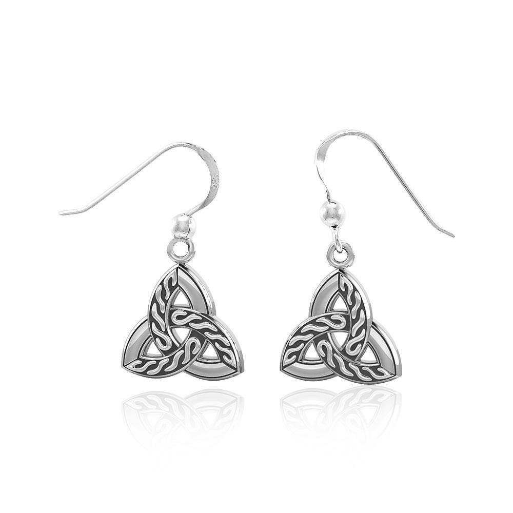 Celtic Trinity Sterling Silver Earrings TER1382