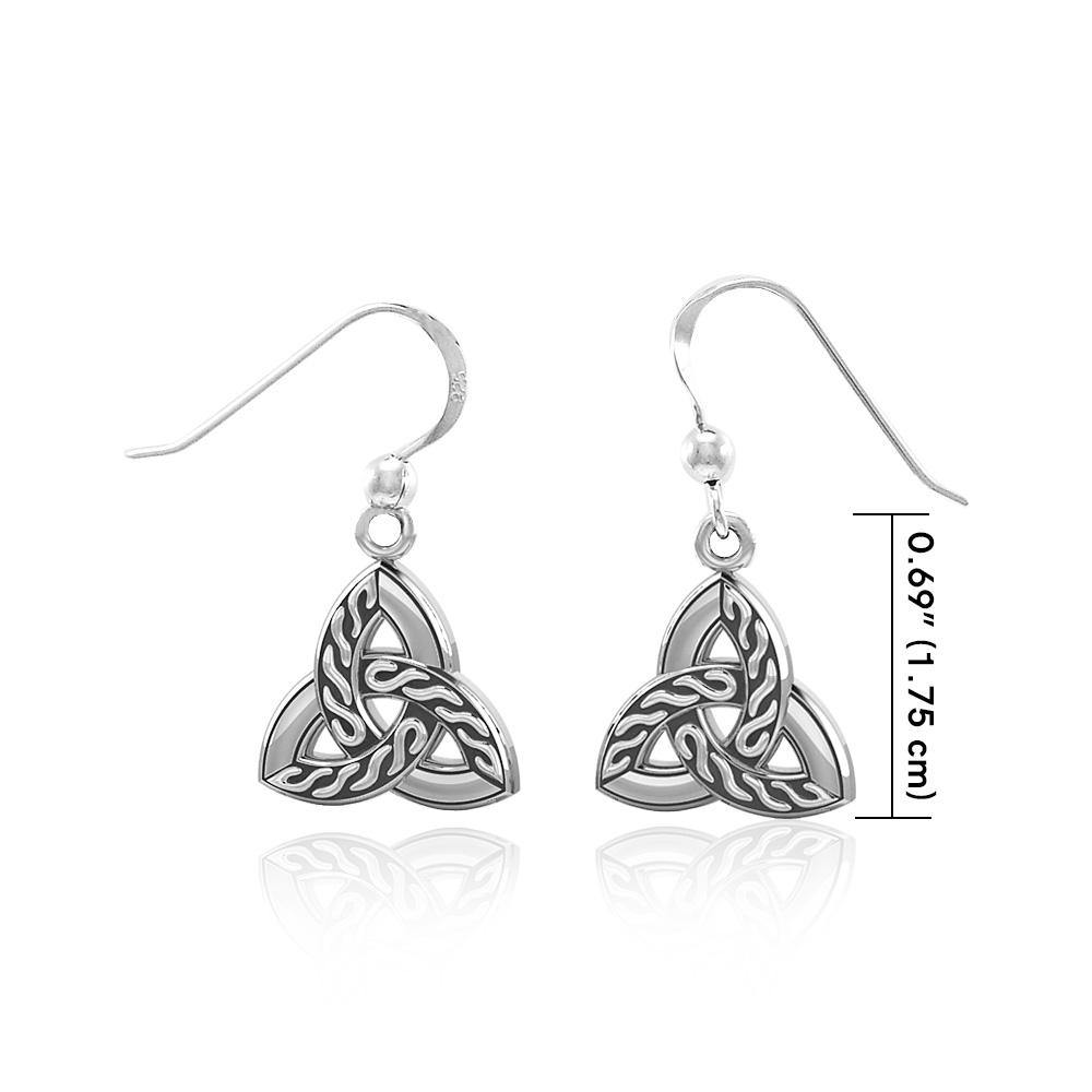 Celtic Trinity Sterling Silver Earrings TER1382